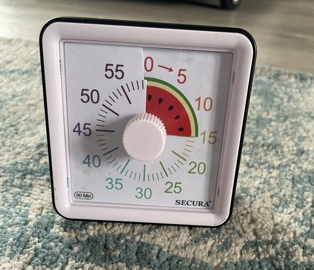 small visual timer for homeschool routines