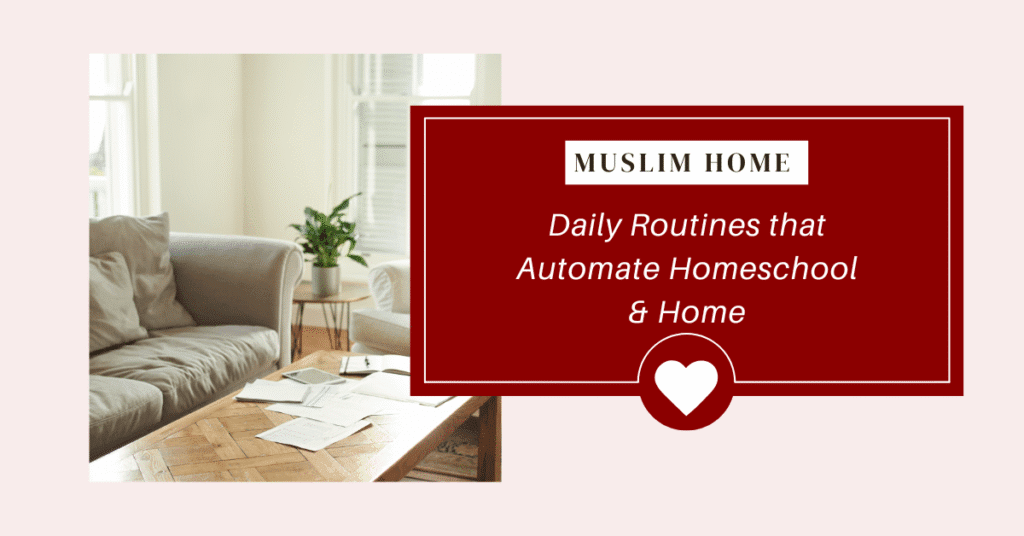 daily routine homeschool schedule